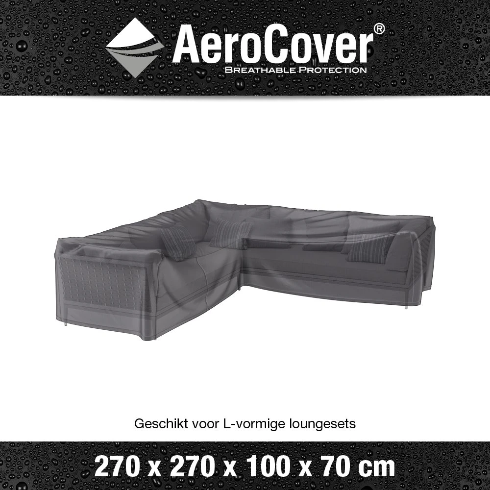 AeroCover Loungesethoes Hoekset 270 X 270 X 70 Cm 5 AeroCover Loungesethoes Hoekset 270 X 270 X 70 Cm - Afbeelding 3