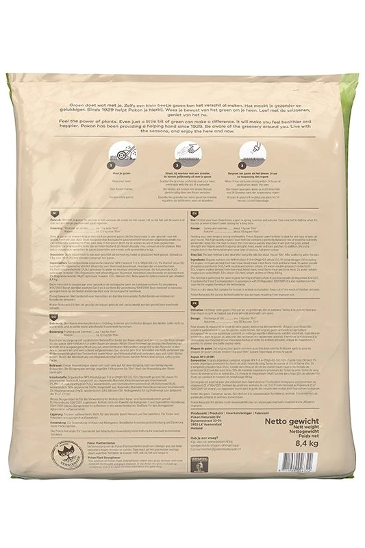 Pokon Bio Gazonmest 8,4kg Voor 125m² 4 Pokon Bio Gazonmest 8,4kg Voor 125m² - Afbeelding 2