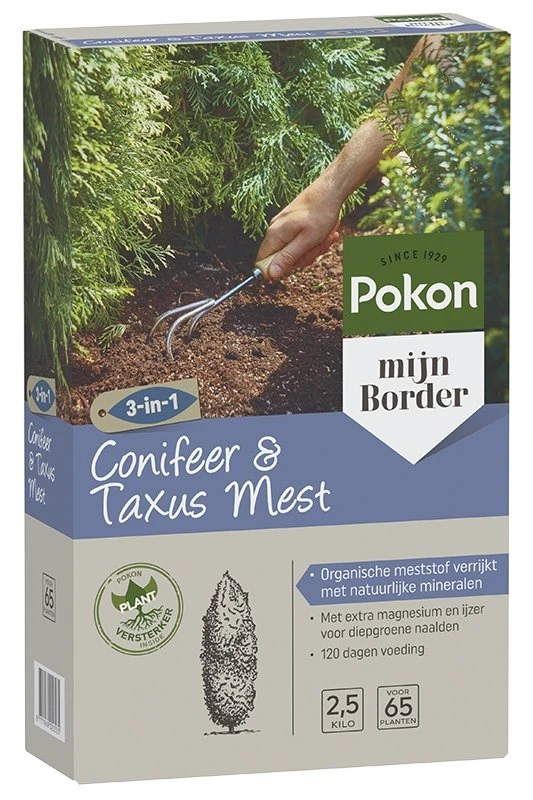 Pokon Conifeer & Taxus Mest 2,5kg 3 Pokon Conifeer & Taxus Mest 2,5kg