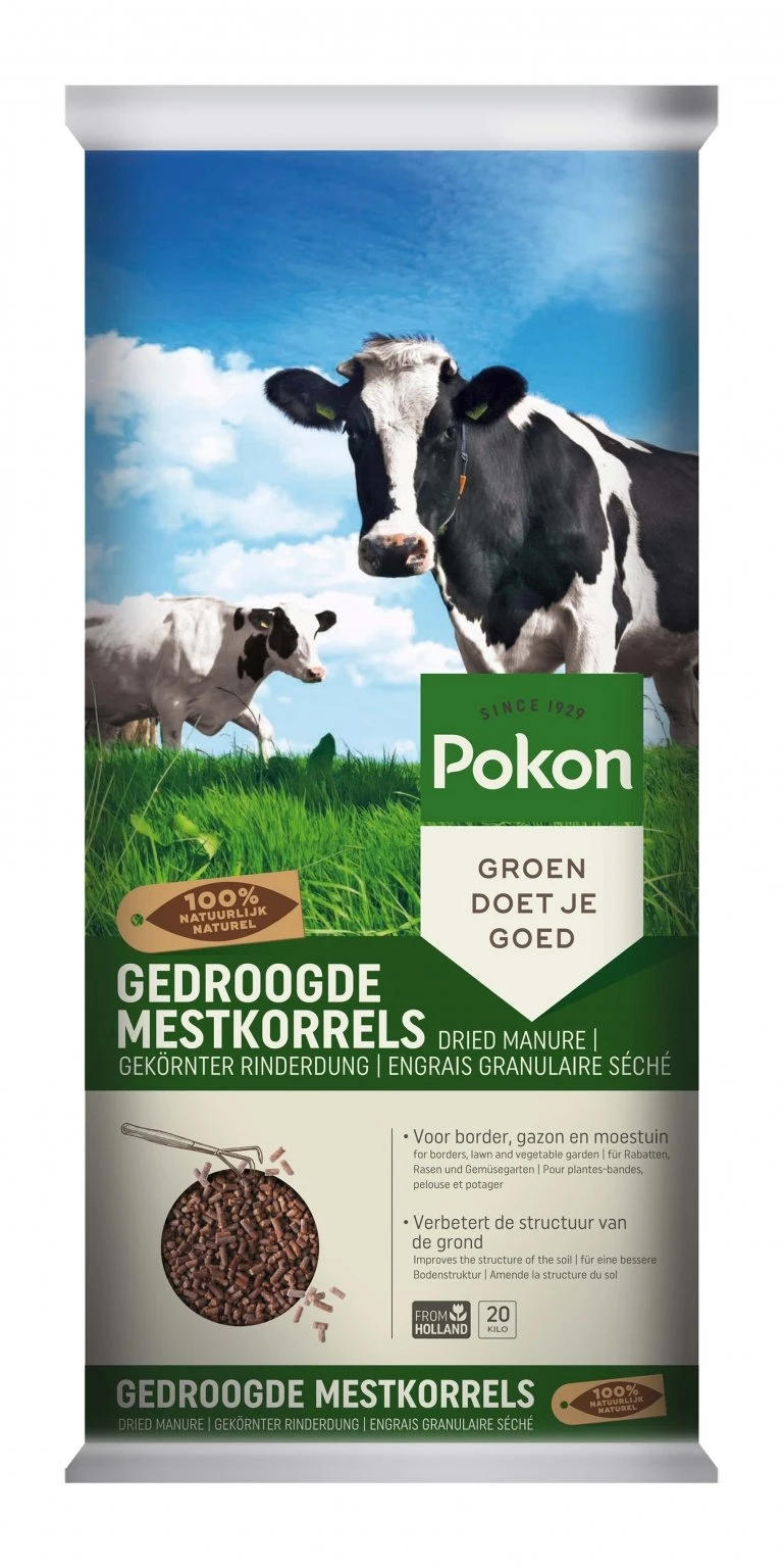Pokon Gedroogde Mestkorrel 20kg 3 Pokon Gedroogde Mestkorrel 20kg